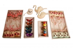 41 Dekorativne ptičice, leptirići, sove